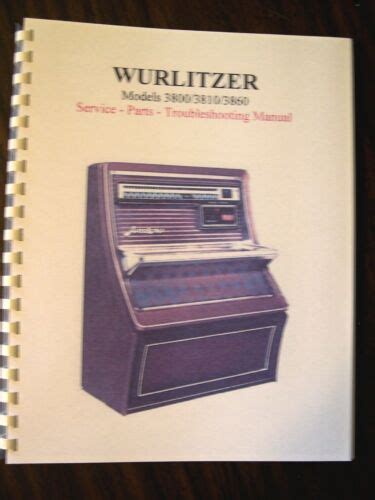 wurlitzer jukebox model 3800 manual